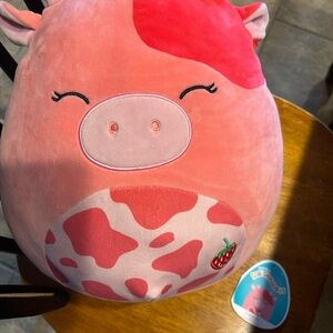 Squishmallows Pink and Red Stuffed Animal